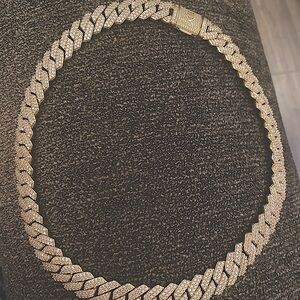 20” 14MM MONACO CHAIN WITH DIAMOND SIMULANTS